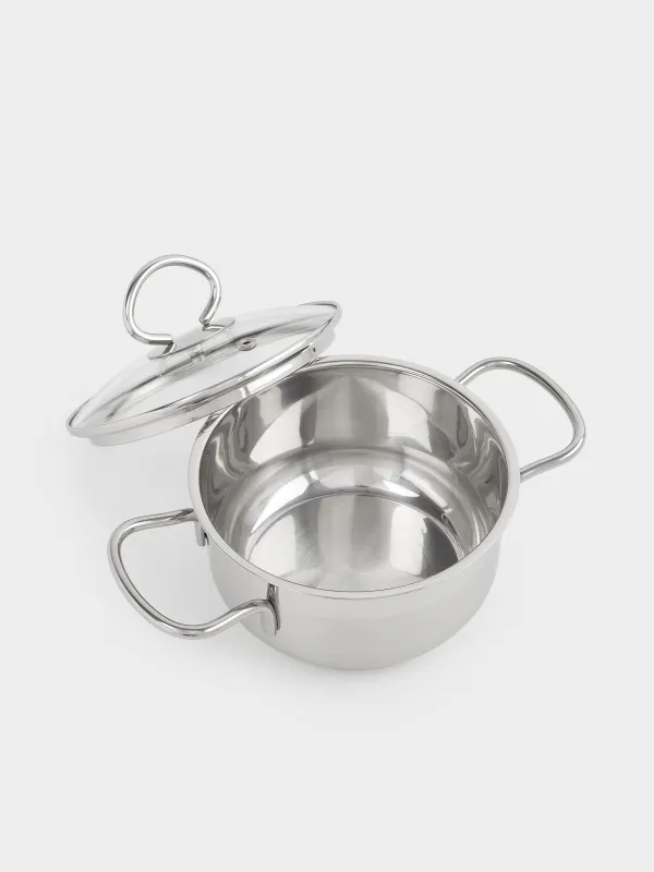 Cookware set, 3 iterms, steel / glass, Egoist lite, image-1