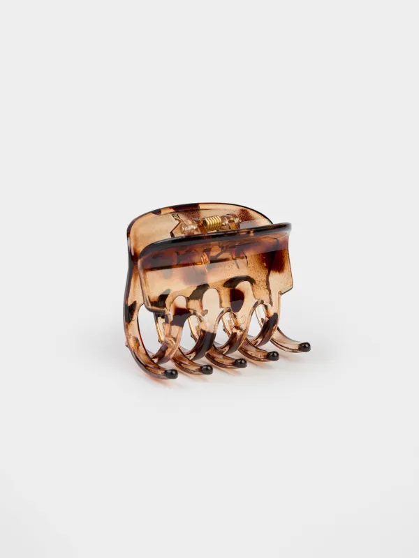 Hair clip, 7 cm, plastic, black, Crab, Glam, image-1