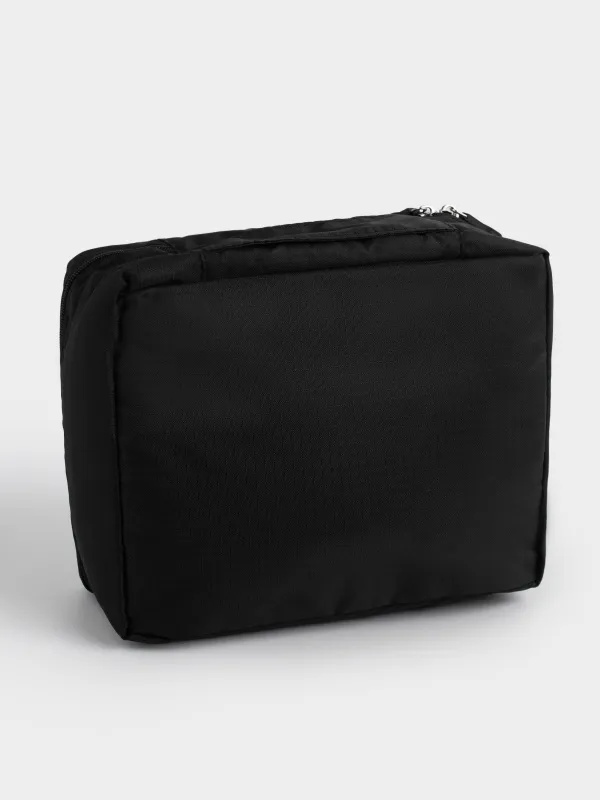 Travel cosmetic bag, 21x16 cm, polyester, black, Easy Travel, image-2