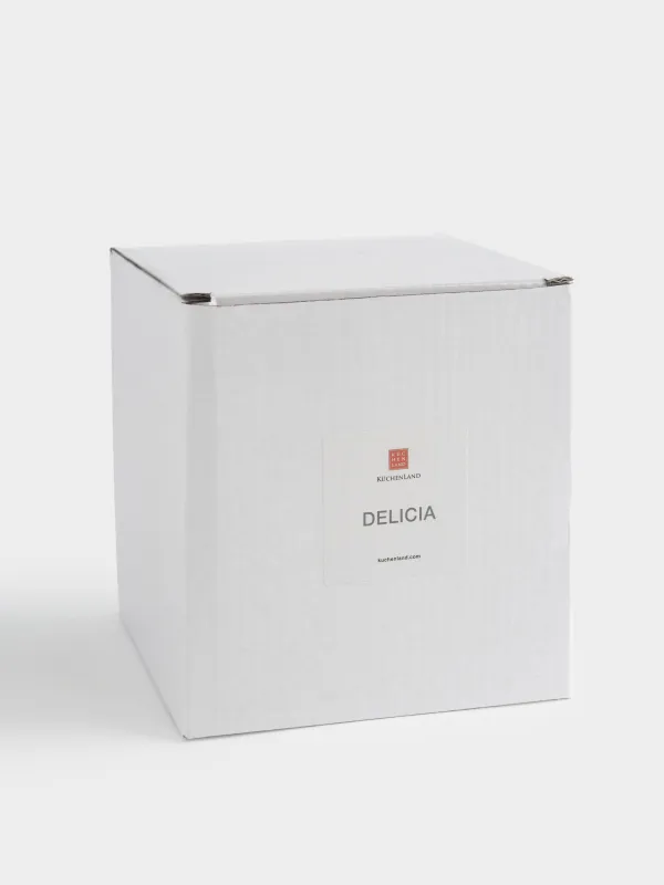 Storage container, 12x13 cm, 750 ml, ceramic, milky, speckled, Delicia, image-5