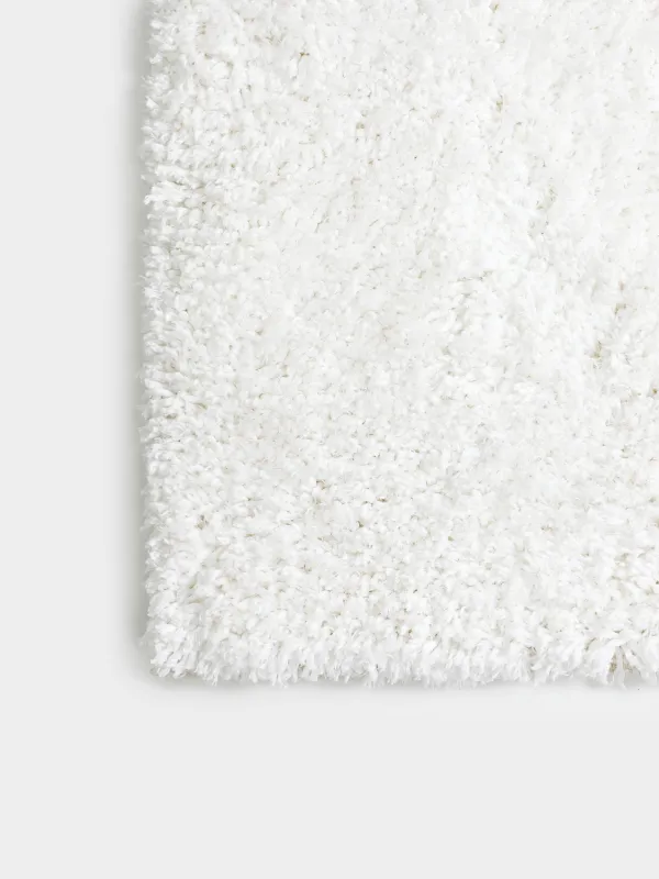 Carpet, 150x210 cm, polyester / cotton, milk, Fluffy pile, Monotone, image-4