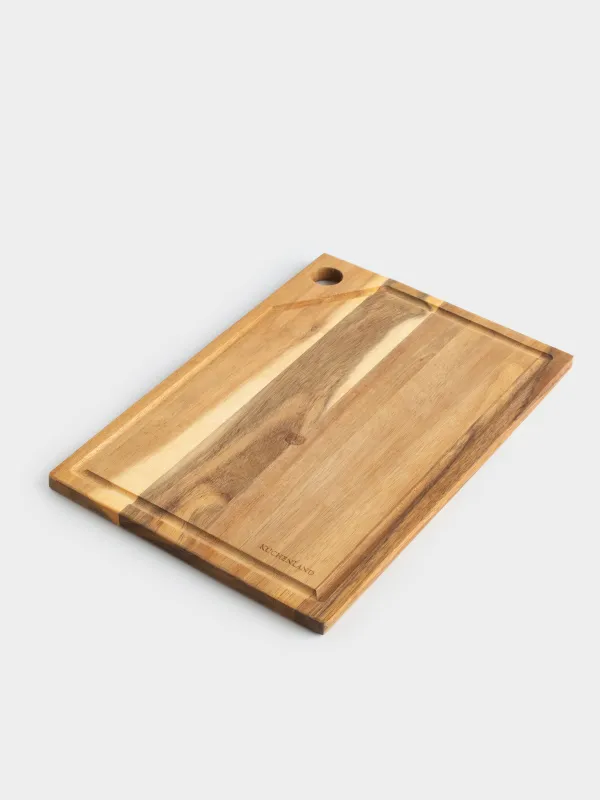 Cutting board, 30x20 cm, rectangular, wood, Noble tree, image-5