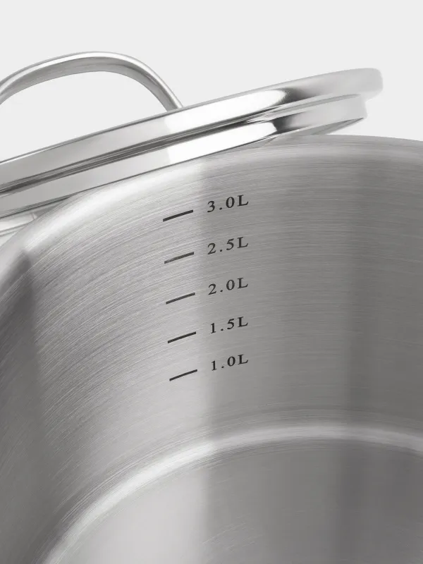 Pot, 20 cm, 3.5 l, with lid, Silver Stone, image-4