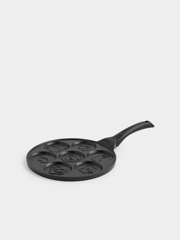 Frying pan for eggs and pancakes, 26 cm, 7 otd, coated, aluminum, Animals, Action, image-0
