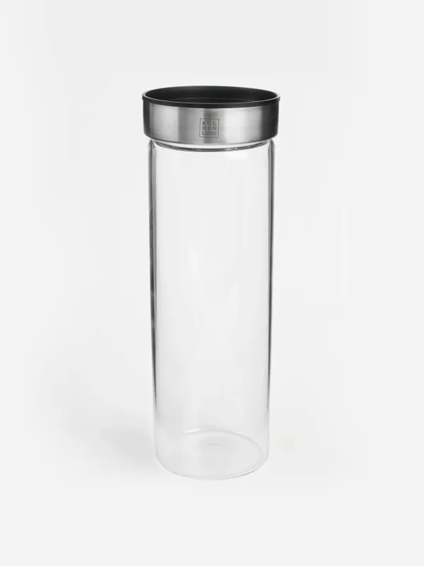 Food jar, 1.4 l, glass B/plastic, Comfort, image-1