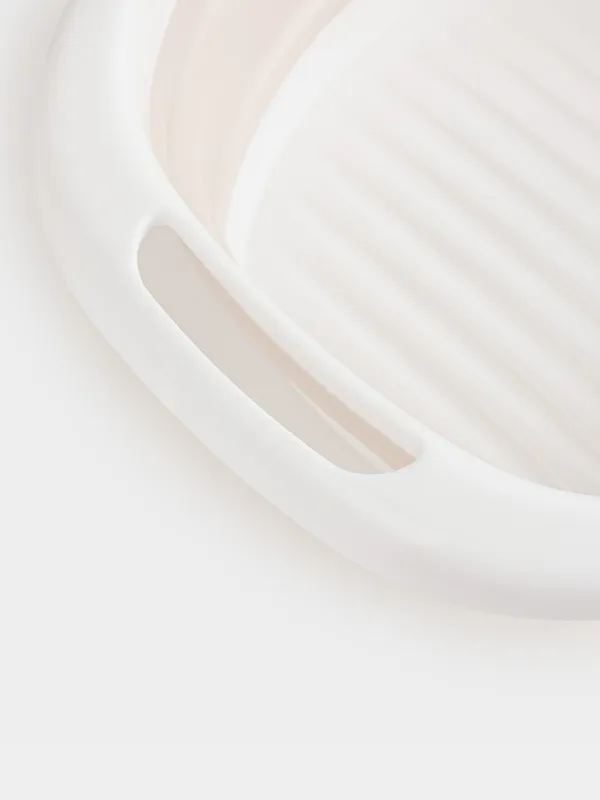 Folding basin, 5 l, ribbed bottom, plastic / rubber, beige-pink, Foldaway, image-4