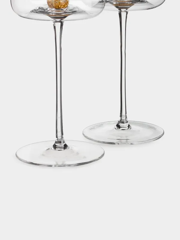 Drinking glass, 480 ml, 2 pcs, Crystal glass, Amber ball, Sorento, image-6