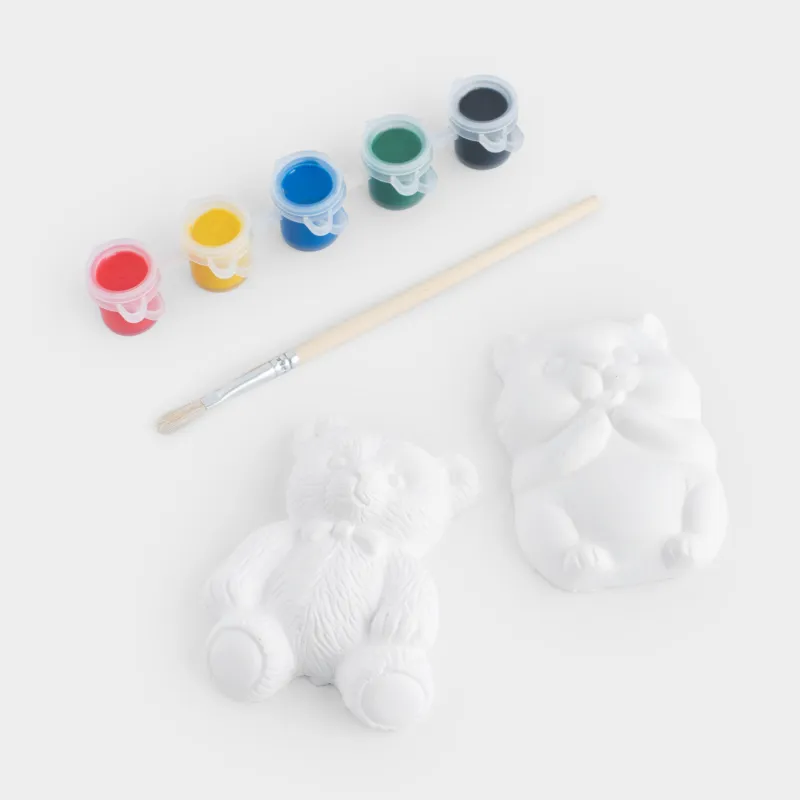 Set for creativity, 2 items, plaster, painting, Bear and hamster, Creative, image-1