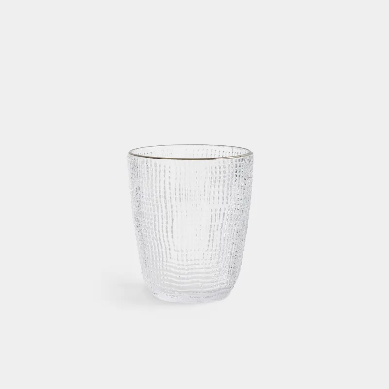 Glass, 10 cm, 320 ml, glass P, with silver edging, Grain silver