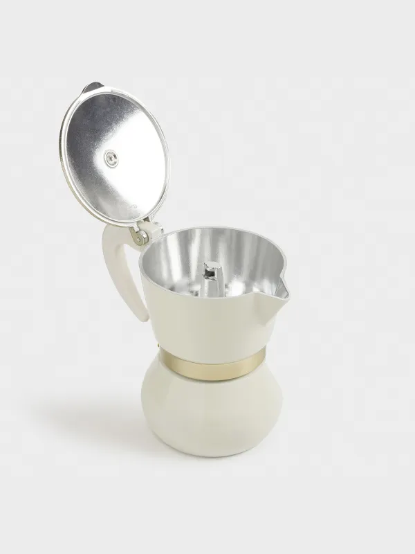 Geyser coffee maker, 300 ml, aluminum / plastic, beige-gold, Laneri, image-5