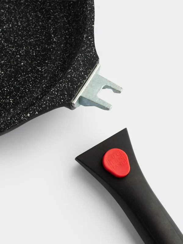 Frying pan, 28 cm, removable handle, coated, aluminum, Solution Red 2, image-6