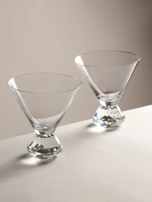 Drinking glass, 310 ml, 2 pcs, glass, Diamond, Diamond, image-6