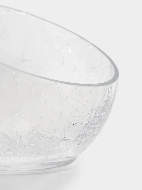 Candy bowl, 12x15 cm, glass, Craquelure, Ice, image-2