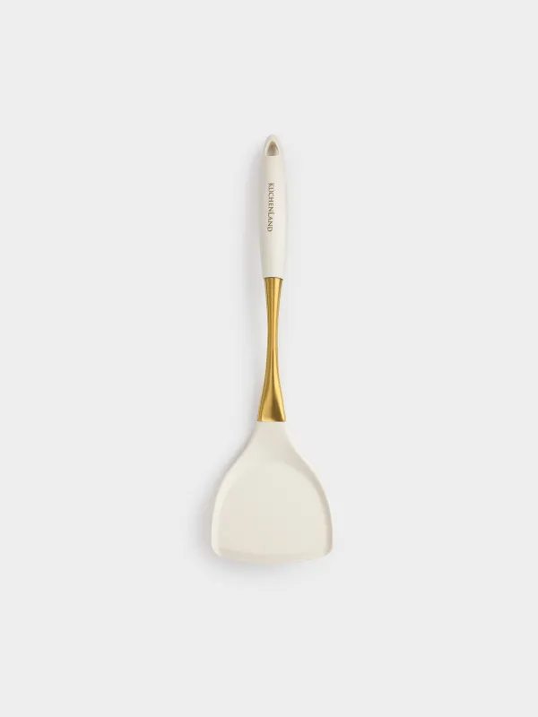 Spatula, 36 cm, silicone / steel, milky gold, Pintino, image-0