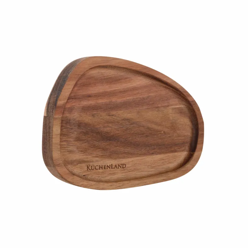 Set of dishes, 16x12 / 20x18 cm, 2 pcs, wood, oval, Noble tree, image-2