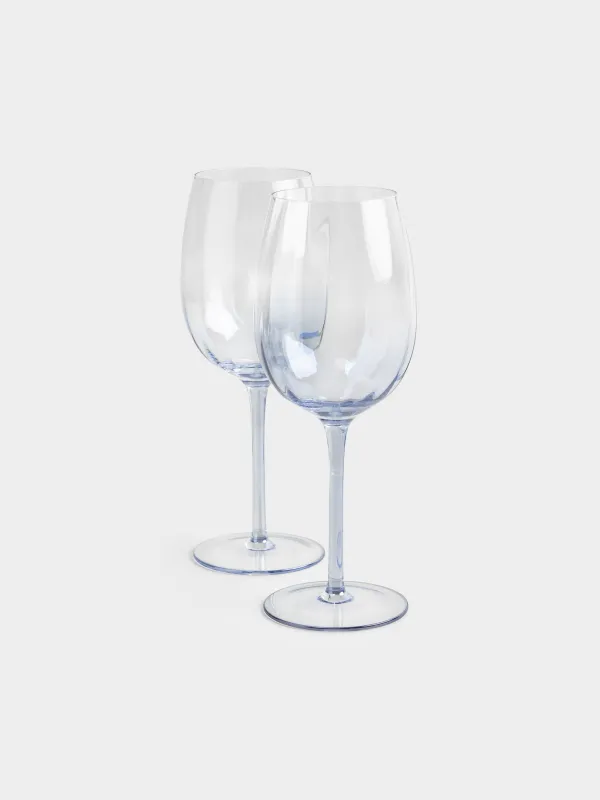 Drinking glass, 470 ml, 2 pcs, glass, blue, Filo R color, image-3
