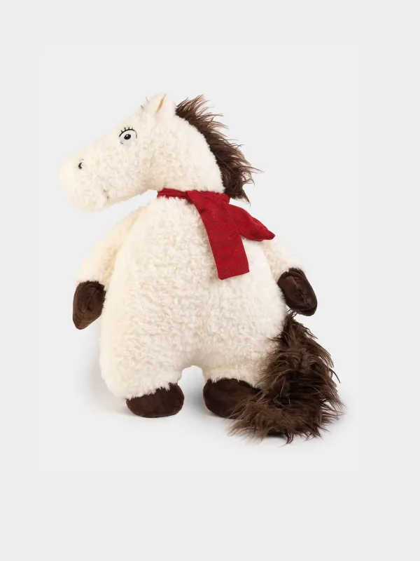 Decorative pillow, 53x27 cm, plush, brown, Horse, Horse cute, image-0