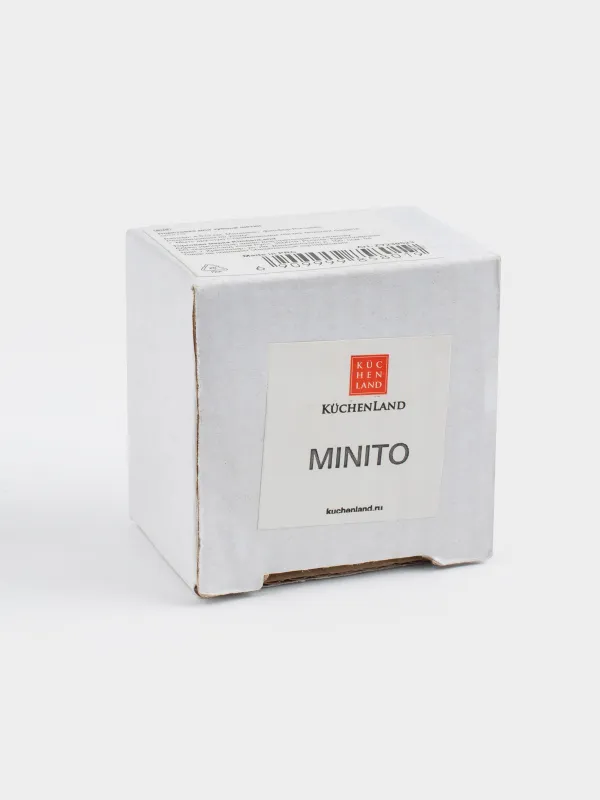 Toothbrush holder, 4 cm, porcelain P, gray, Minito, image-5