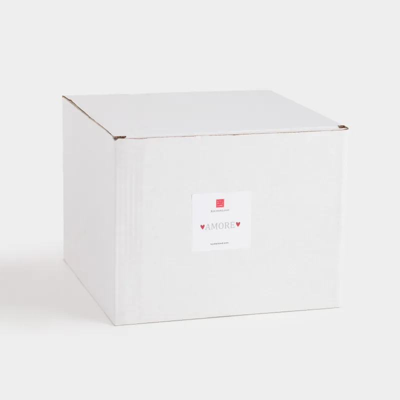 Tea pair, 1 person, 2 items, 300 ml, porcelain P, milky, Hearts, Crumple amour, image-5