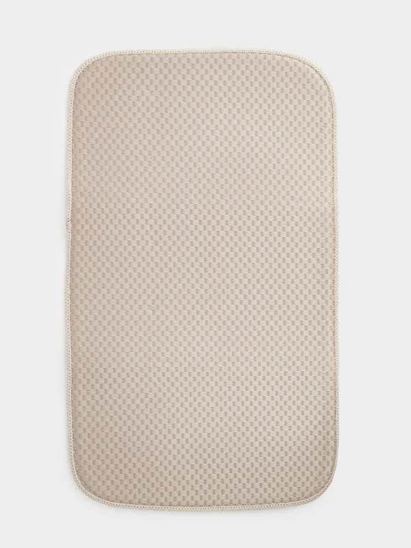 Dish drying mat, 24x44 cm, microfiber, grey-beige, Clean, image-1