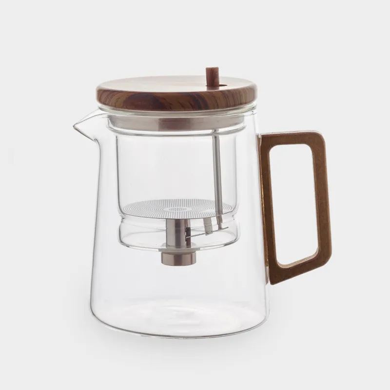 Teapot, 600 ml, glass B, Clear wood