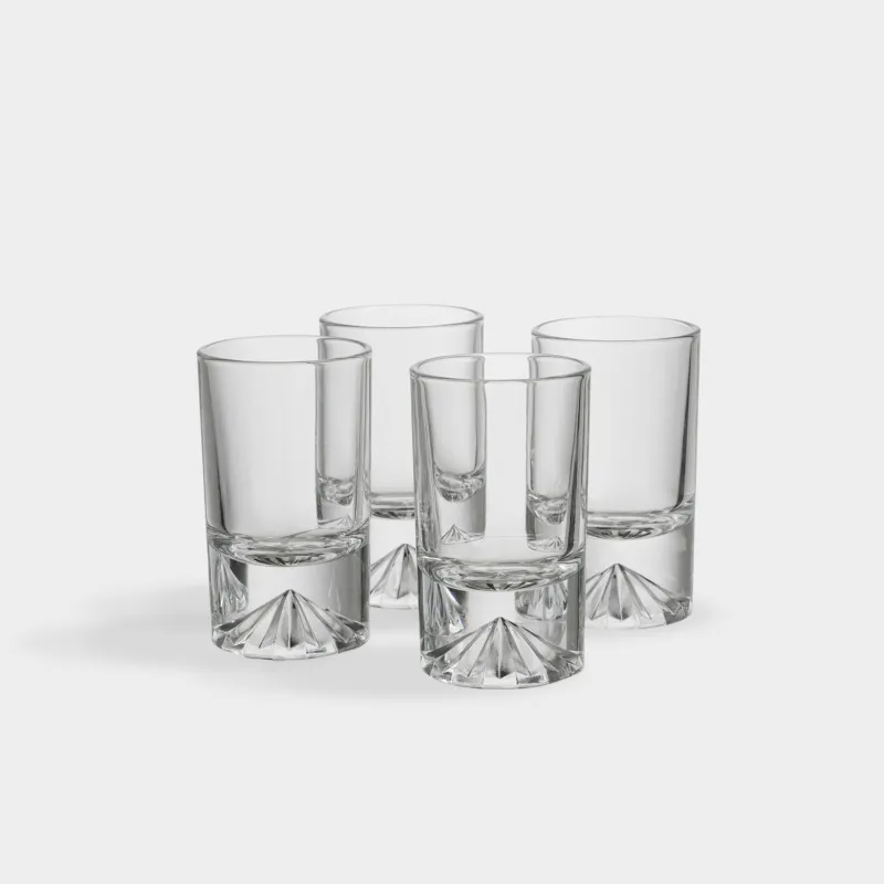 Drinking glass, 50 ml, 4 pcs, glass, Acme