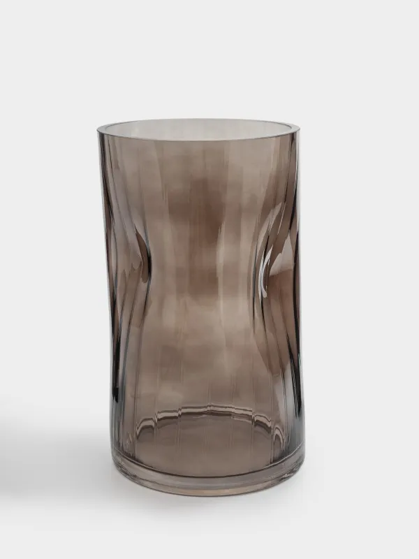 Flower vase, 25 cm, glass, color, Brinicle, image-0