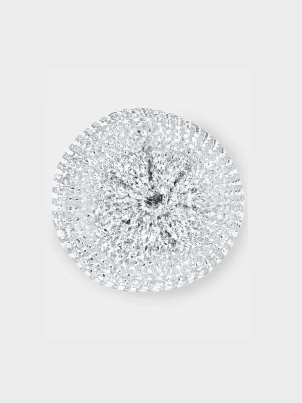 Detergent dispenser, 628 ml, organizer, with sponge, Ceramic, White, Kerama, image-2