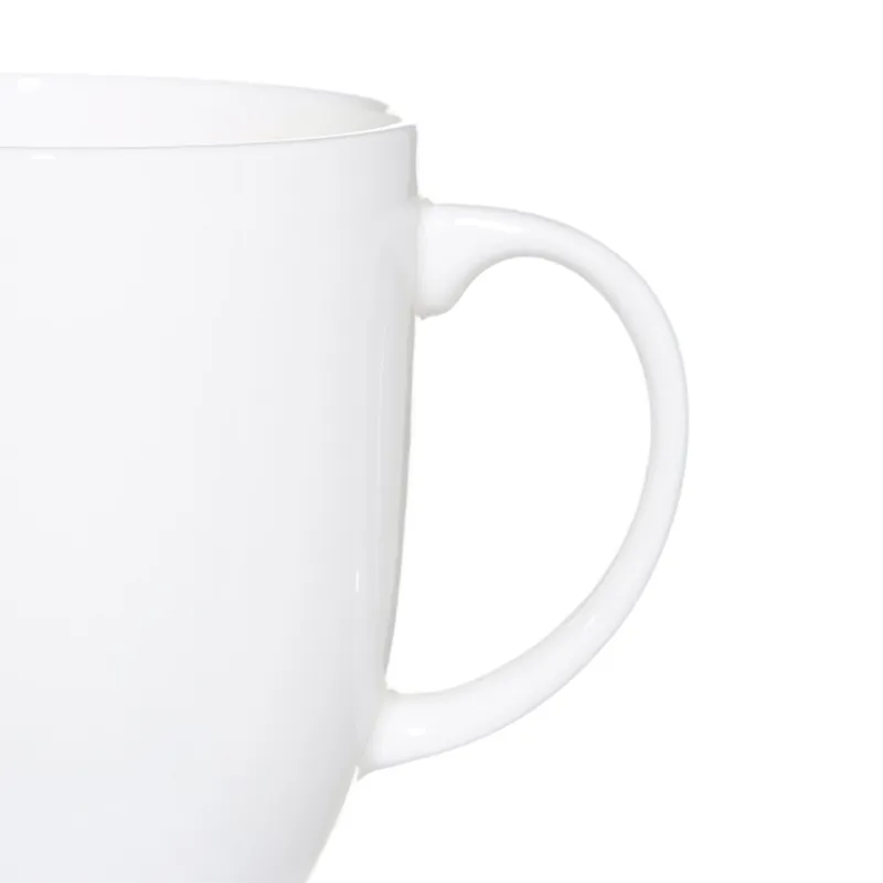 Mug, 370 ml, 2 pcs, porcelain F, white, Ideal white, image-1