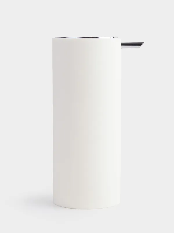 Liquid soap dispenser, 330 ml, plastic, milky, Eleos, image-2