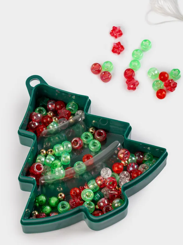 Creative kit, 12 cm, jewelry making, plastic, Christmas tree, Creative armlet, image-0