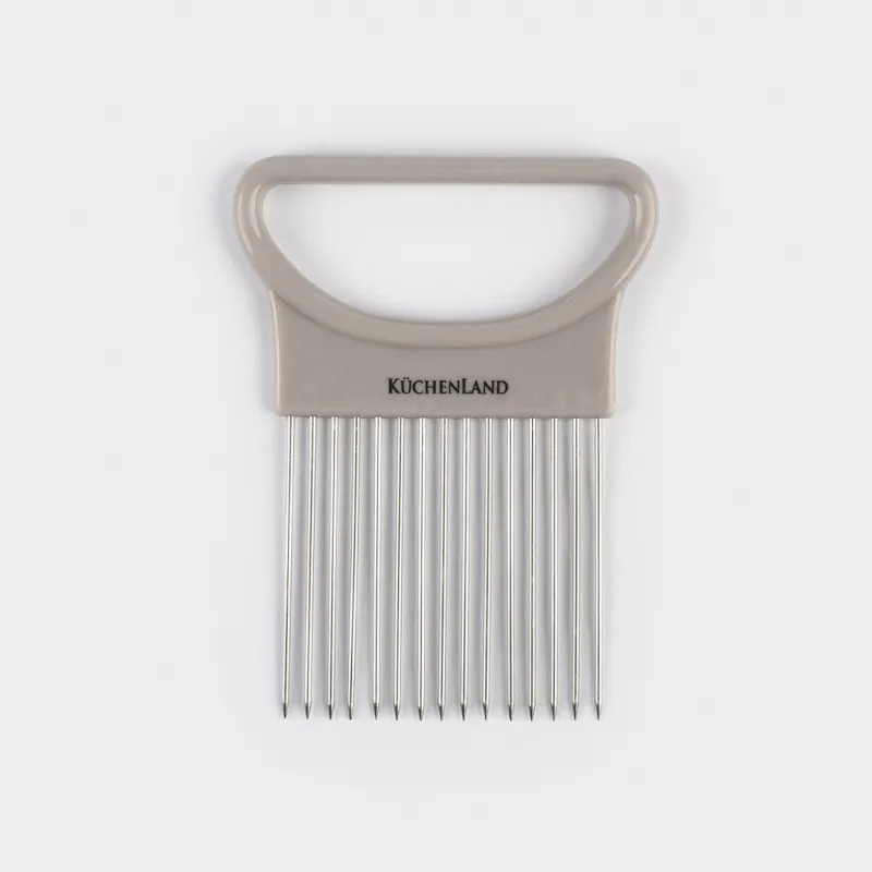 Onion slicer holder, 11x9 cm, plastic / steel, Beige, Soft Kitchen