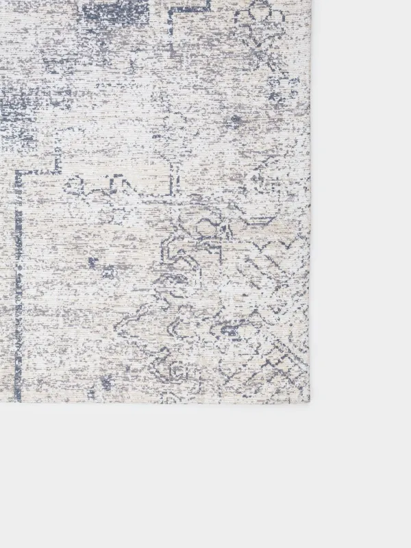 Rug, 150x210 cm, chenille / cotton, beige-brown, Patchwork print, Cave, image-4