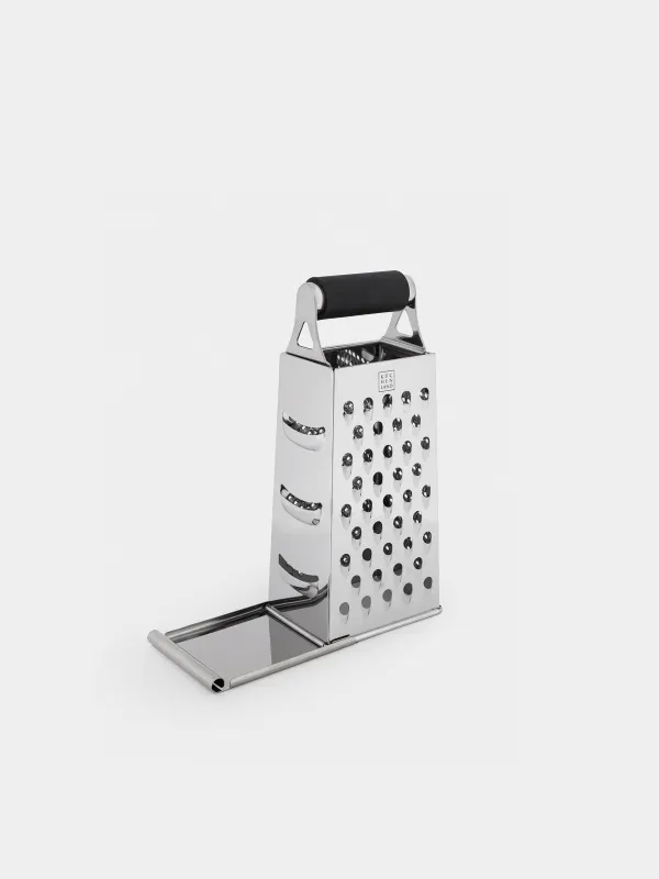 Grater, 24 cm, four-sided, black, Kitchen tools, image-1