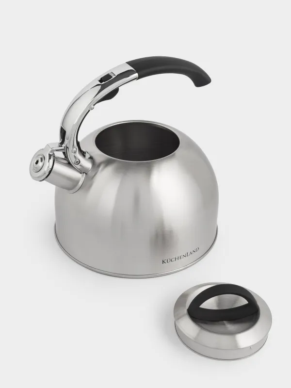 Teapot, 2.8 L, with whistle, steel, brushed, Whistle, image-5