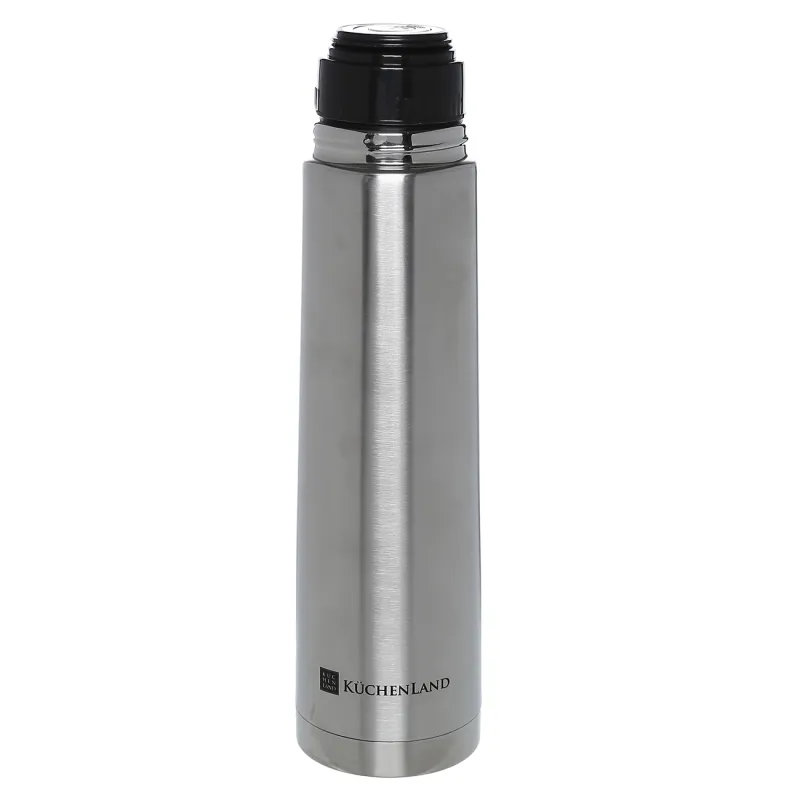 Thermos flask, 1 l, steel, metallic, Classic, image-1