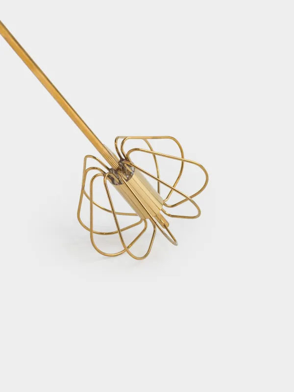 Rotating whisk, 26 cm, steel, golden, Device gold, image-3