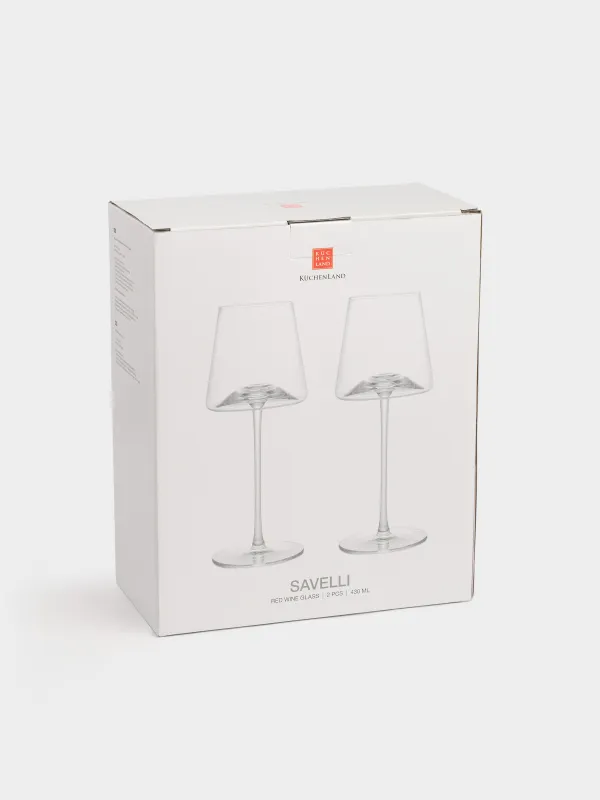 Drinking glass, 430 ml, 2 pcs, glass, Savelli, image-4
