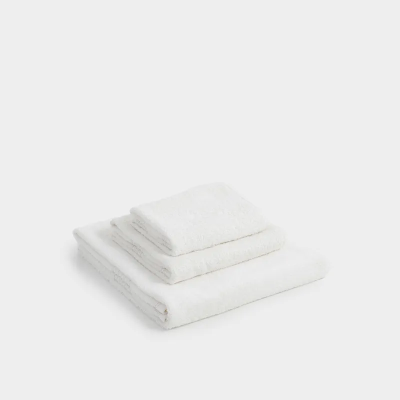 Towel set, 40x60 / 50x90 / 70x140 cm, 3 pcs, cotton, milk, Natural cotton