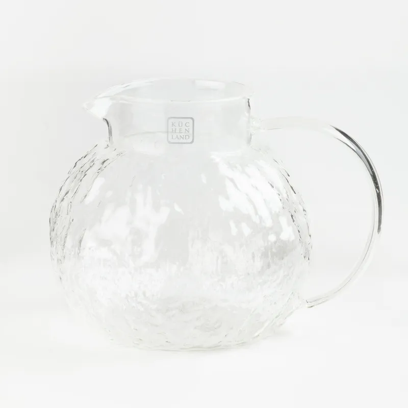 Jug, 1,4 l, with filter cap, Used glass / wood, Nautilus, image-5