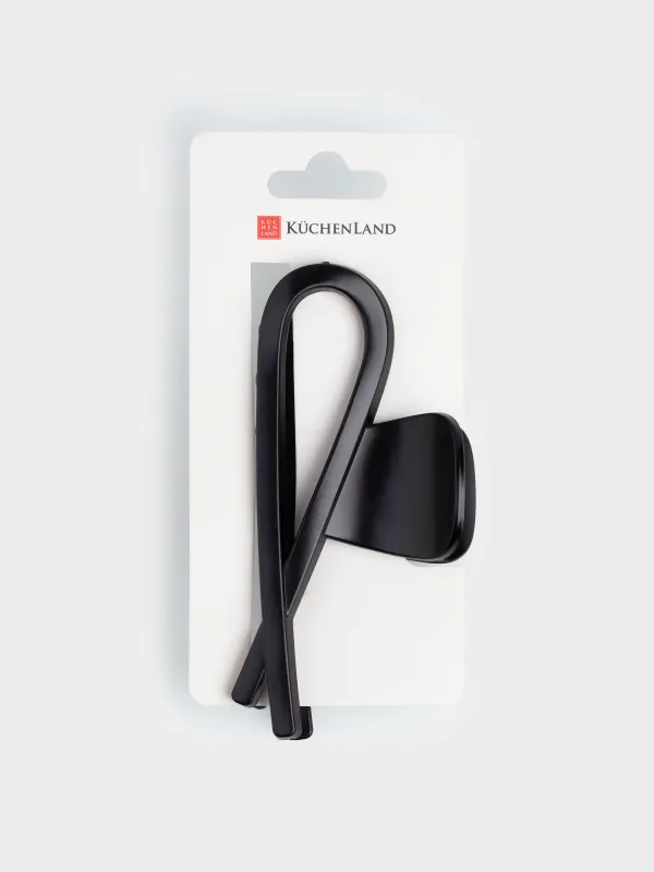 Hair clip, 11 cm, plastic, black, Crab, Hair basic, image-4