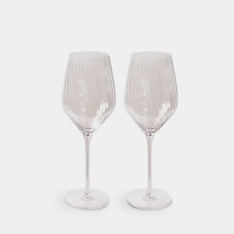 Drinking glass, 500 ml, 2 pcs, glass, mother of pearl, Lombardy polar