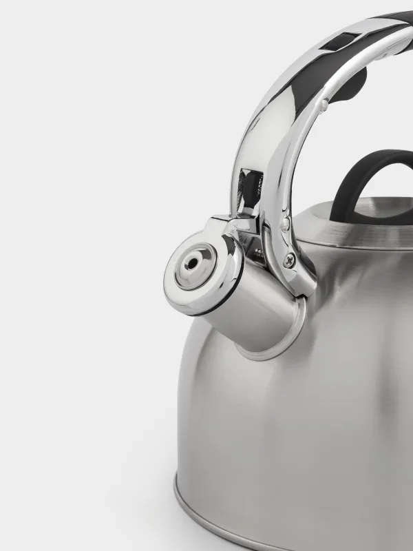 Teapot, 2.8 L, with whistle, steel, brushed, Whistle, image-3