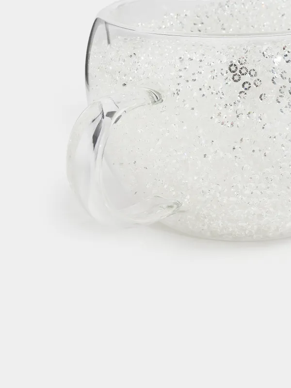 Mug, 270 ml, B glass, with silver crystals inside, Air decor, image-2