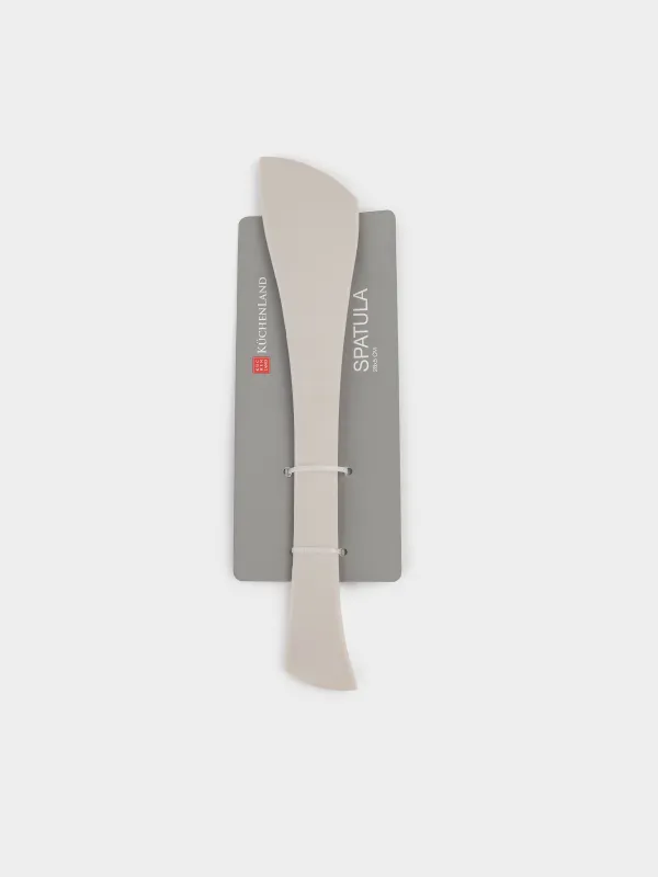 Spatula, 28 cm, double, silicone, beige, image-4
