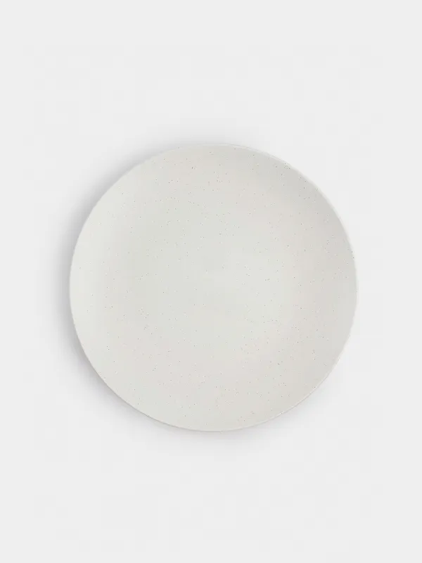 Dining set, 6 pers, 18 pr, ceramic, milk, speckled, Particle, image-3