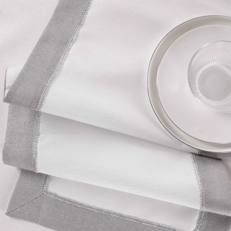 Table path, 40x160 cm, polyester, white-gray, Milky way, image-3