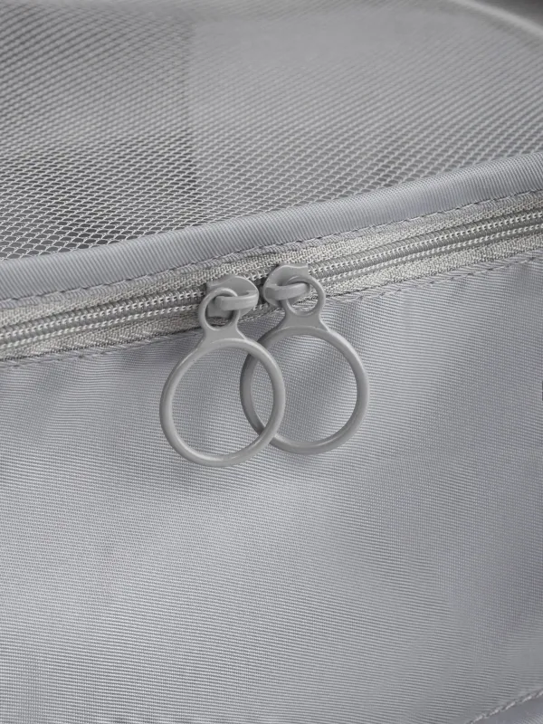 Clothing organizer, 32x23x11 cm, twill, grey, Travel comfort, image-6