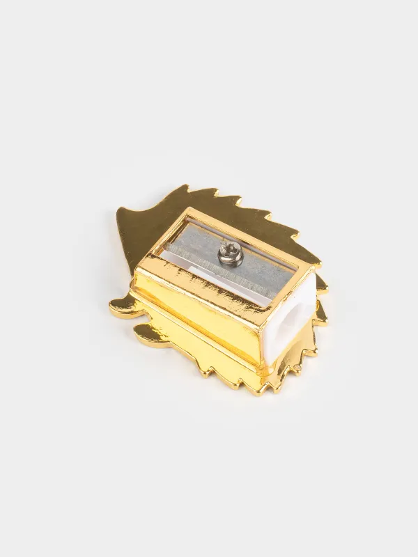 Pencil sharpener, 5x4 cm, metal, brown, Hedgehog, Forest animals, image-2