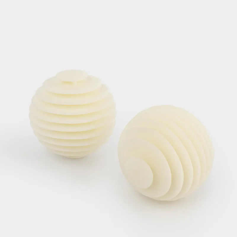Washing ball, 6 cm, 2 pcs, rubber, white, Sphere, Washing ball